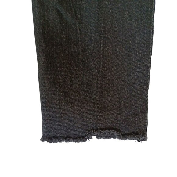 ROLLA'S Jeans 'Miller' Womens Size 31 Slim Denim Black/Gray Raw Hem Pants Mid Hi - Picture 7 of 8